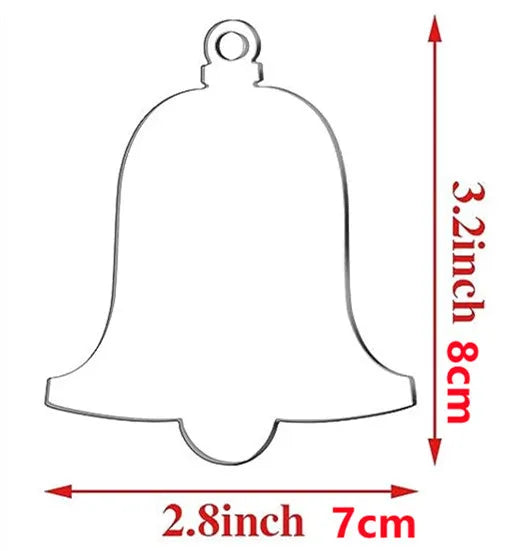 New acrylic 10 pieces DIY tree ornaments can be customized for Christmas ornaments