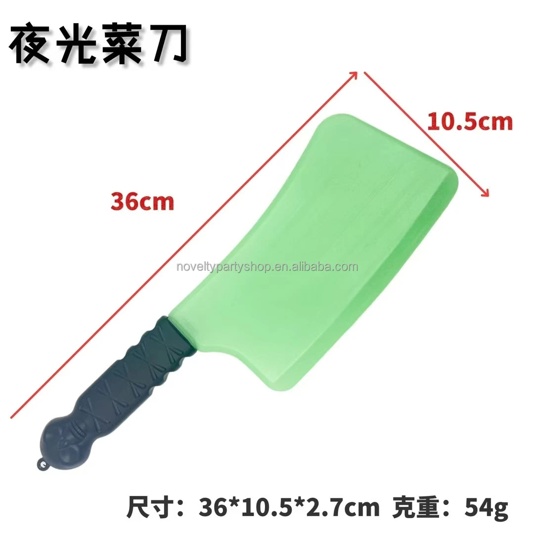 Halloween & Day of the Dead Butcher Knife Glows in the Dark Toy Blade