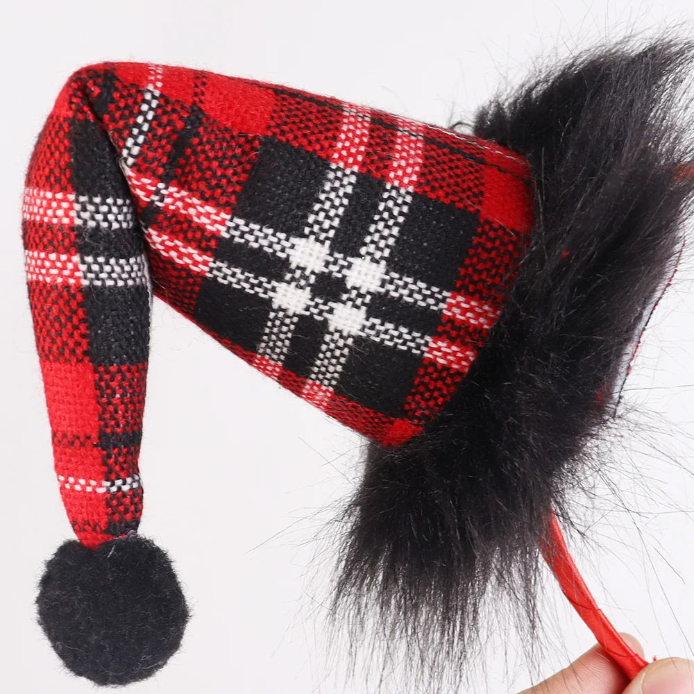 BSCI factory direct sales custom 2024 adult children's funny Santa Claus holiday party New Year's Santa Claus party headband