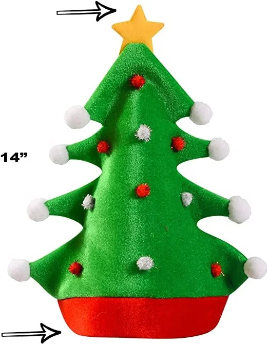 2023 Santa Claus Chimney Hat Fun Novelty Santa Claus Christmas Party Adult Children Christmas Tree Hat Novelty Gifts