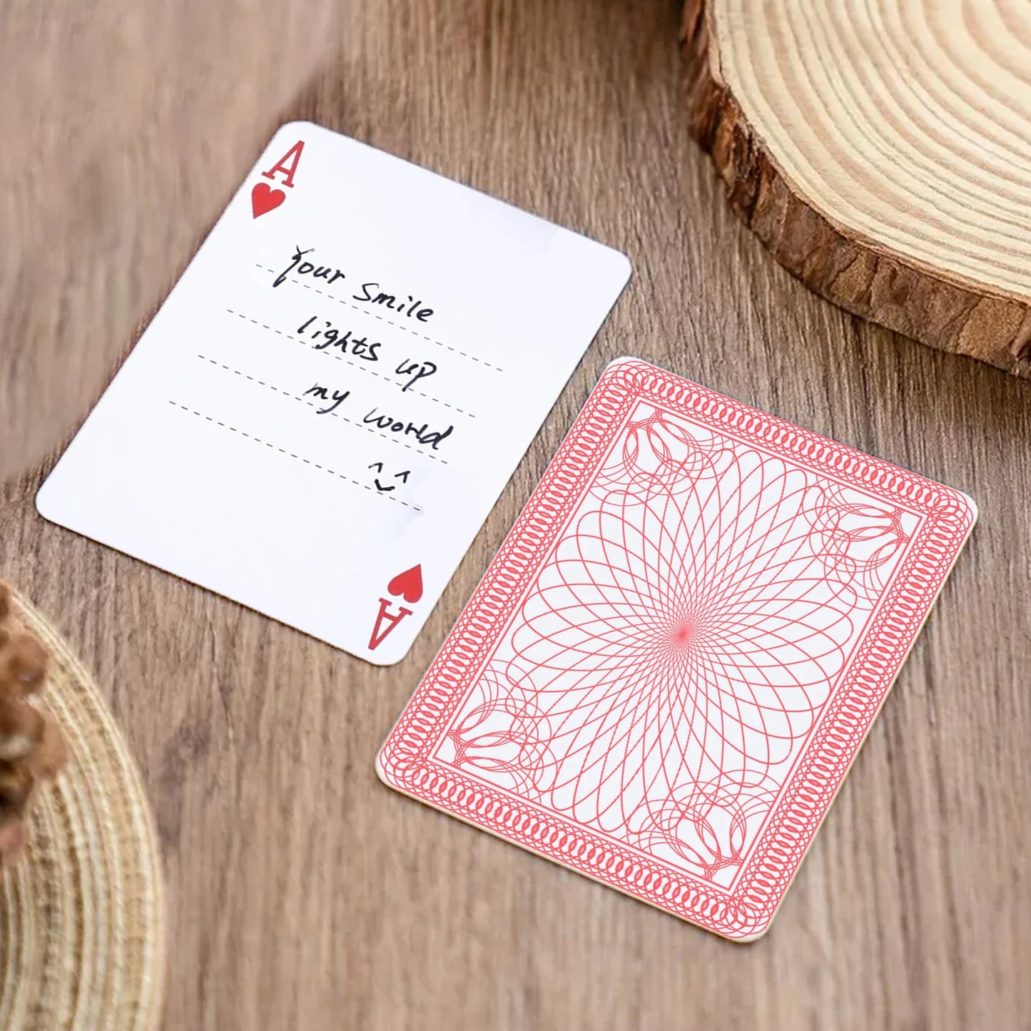 1 Wedding party, custom solitaire wedding preferences bridal gifts simple reception guestbook personalized blank playing cards