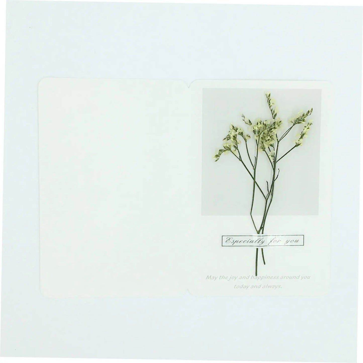 Wooden crafts, newly arrived dried flowers, wedding birthday, teachers' day, thanksgiving, mother's day greeting card, blessing, real flower card