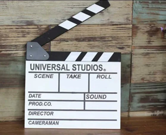 Wooden crafts, new black and white retro creative movie scene decoration ornaments clapper decoration home board of directors wedding photography props