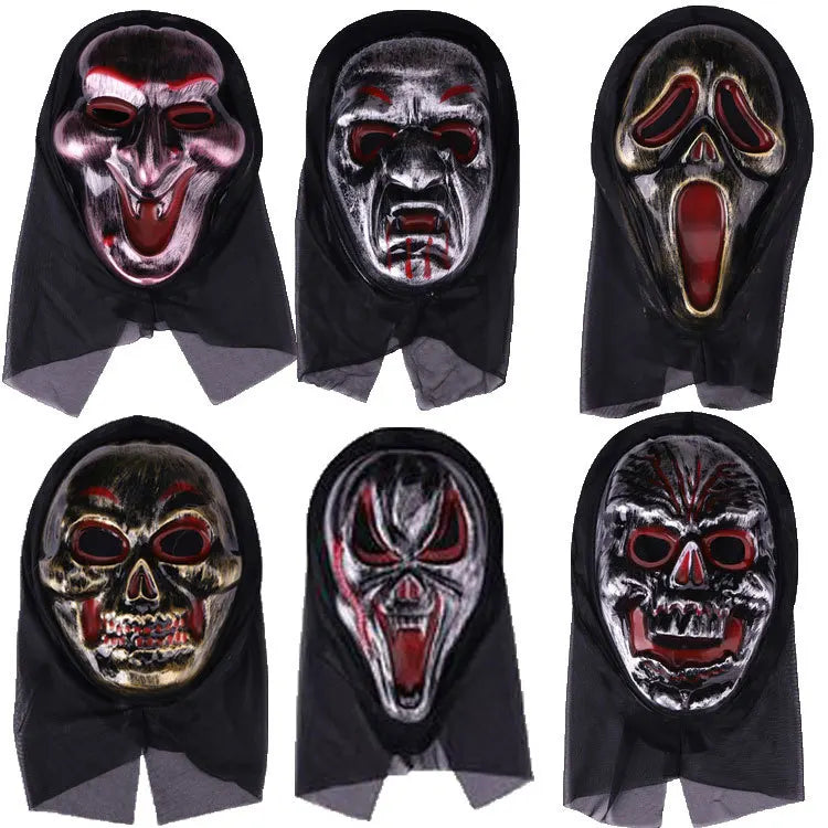 Halloween & Death Day New to Reality Adult Cosplay Horror Toys Costume Ornaments Halloween Plastic Party Masks