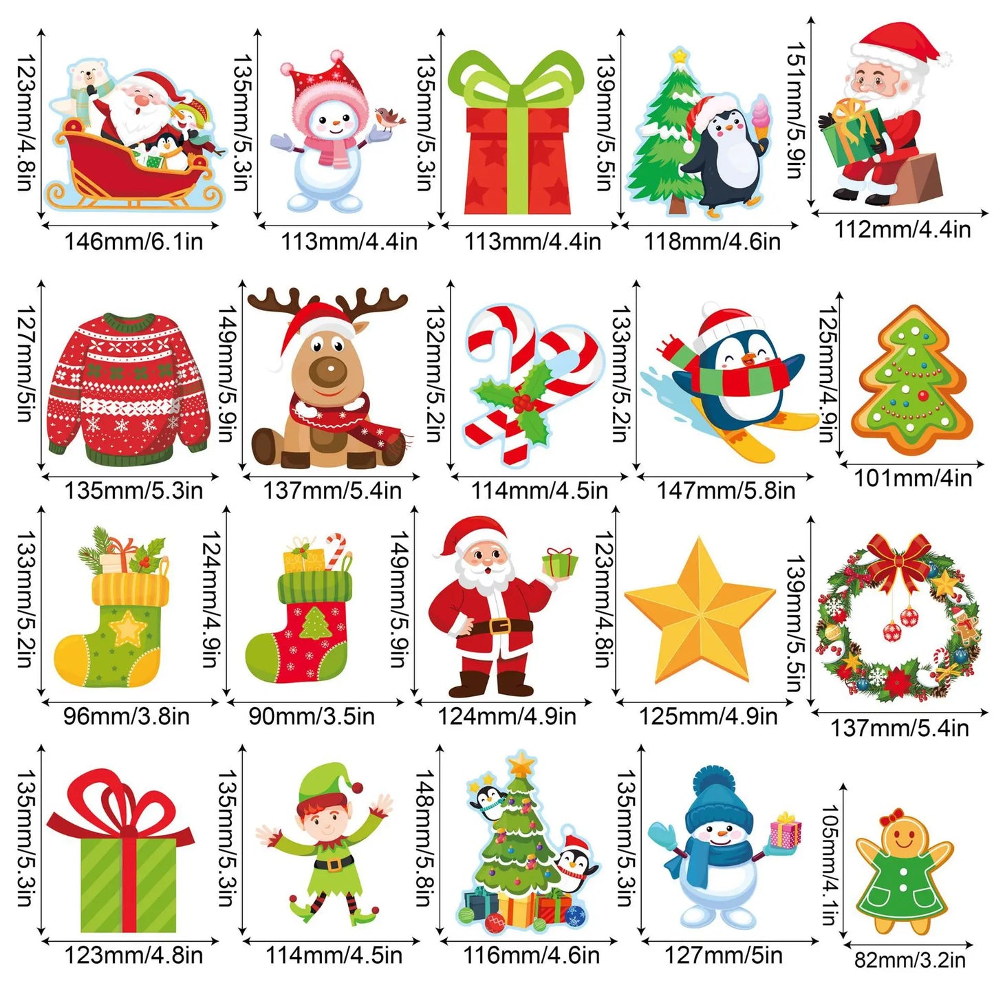New to Colored Wall Tree Board Christmas Party Sticker Set Christmas Decorations