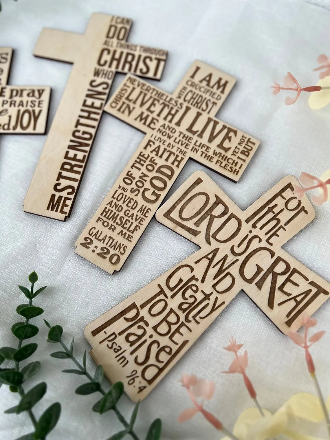 Easter and Thanksgiving 3 Decoration Christian Jesus Sign Religious Cross Plywood Garden Decoration Name Printing Wooden Easter Home Decoration