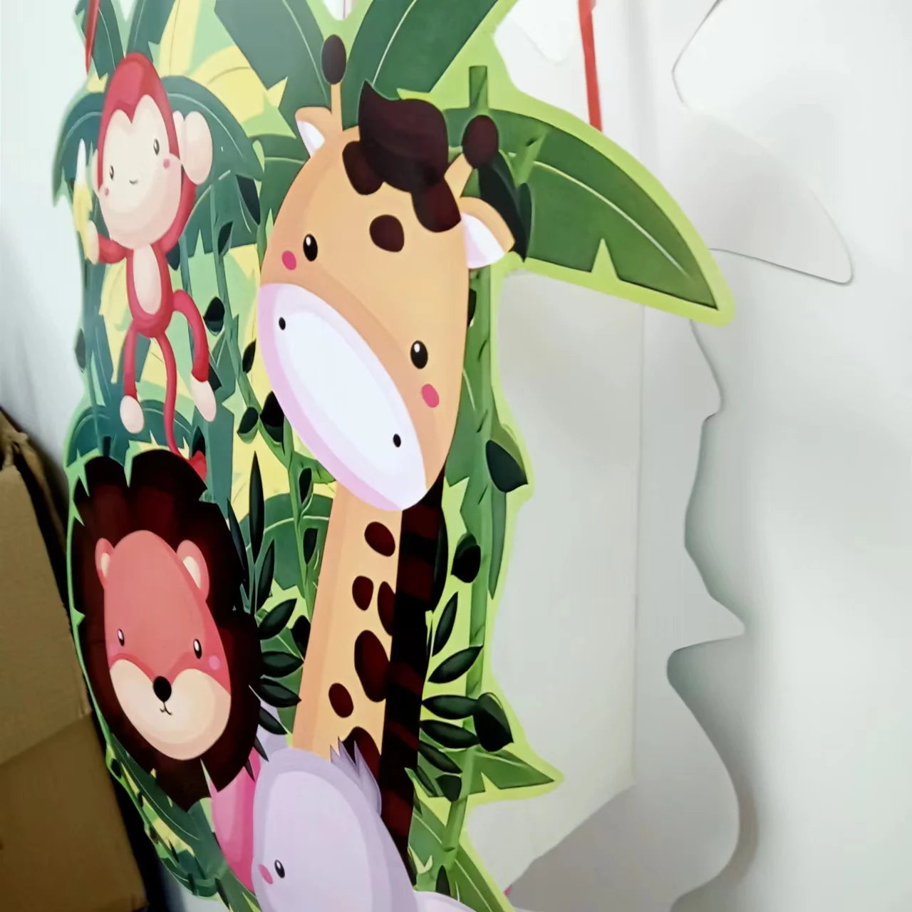 Animal Theme Children Foldable Piñata Charming Happy Decoration Hanging Party Supplies Propz Pulled String Paper Piñata