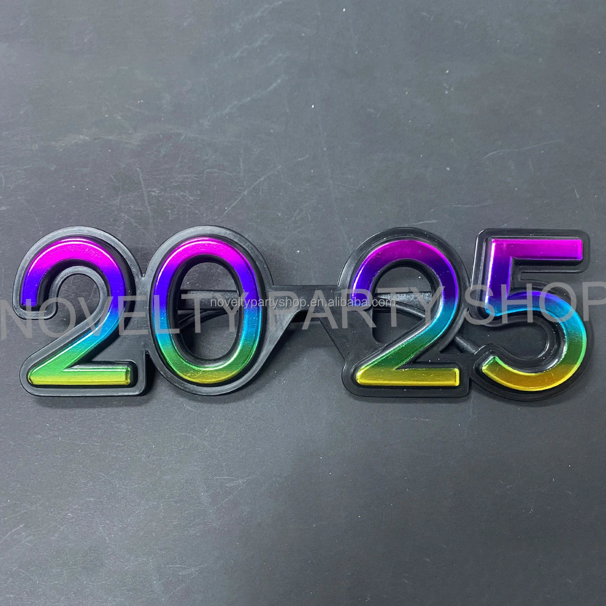 New Year's Eve party accessories funny glasses 4 pairs of New Year's glasses, the delivery will automatically adjust the latest number of years