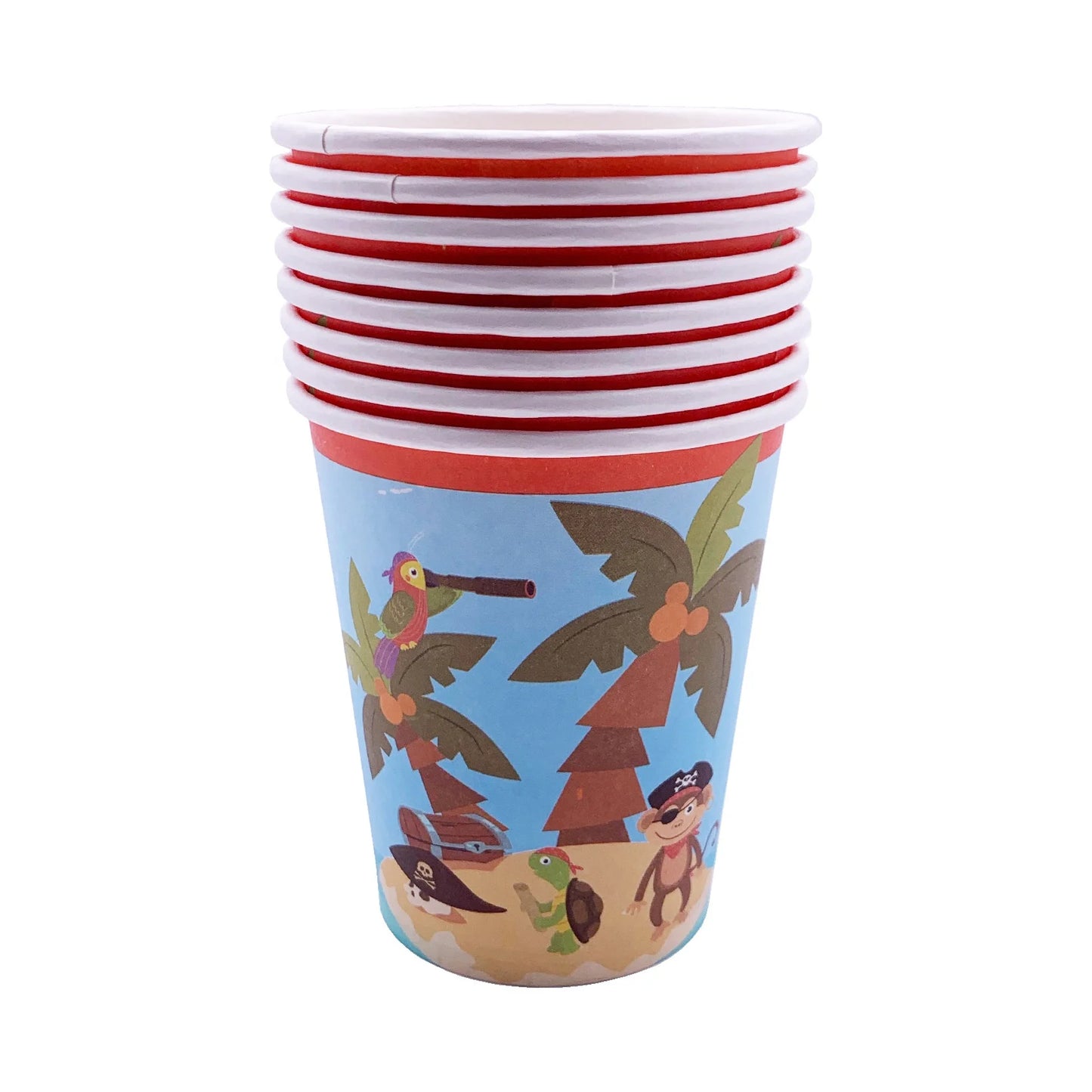 Birthday Party 2 New Arrive Zoo Pirate Themed Birthday Party Supplies Baby's Birthday Decorations Pirate Kids' Birthday Party Tableware