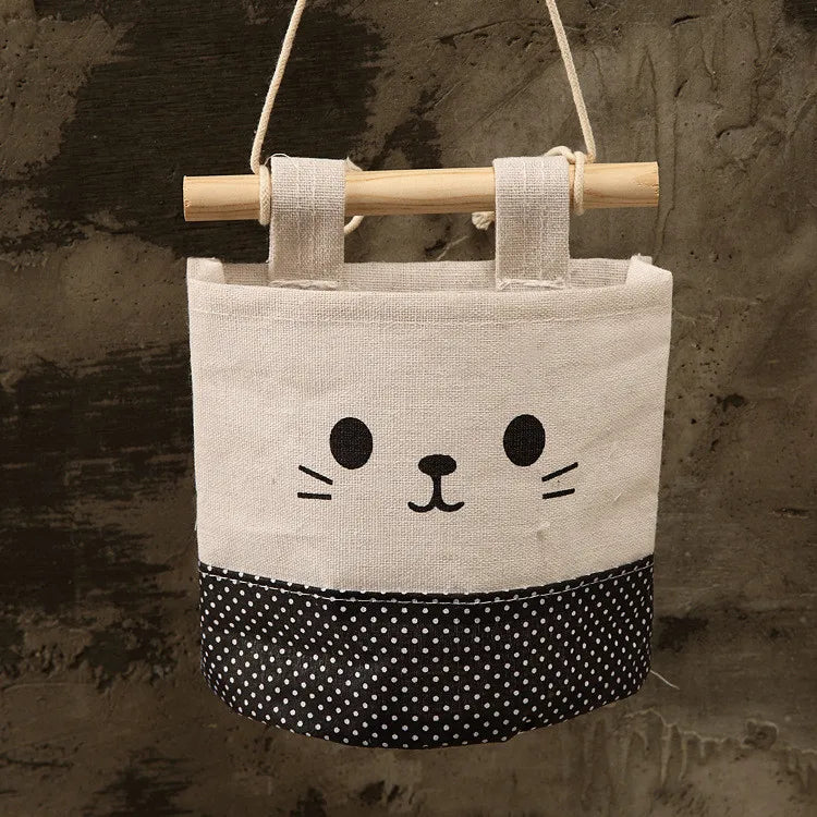 Easter and Thanksgiving 3 Hanging Storage Bag Door Bag Wall Hanging Bag Easter Linen Storage Basket Rack