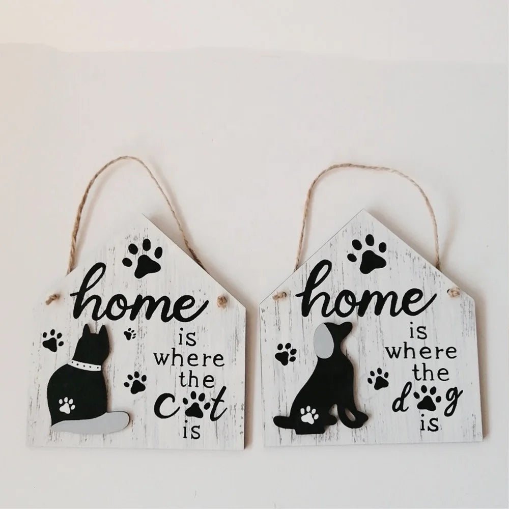 Pet festival, wooden pet dog sign plaque funny hanging wooden plaque porch decoration wooden sign