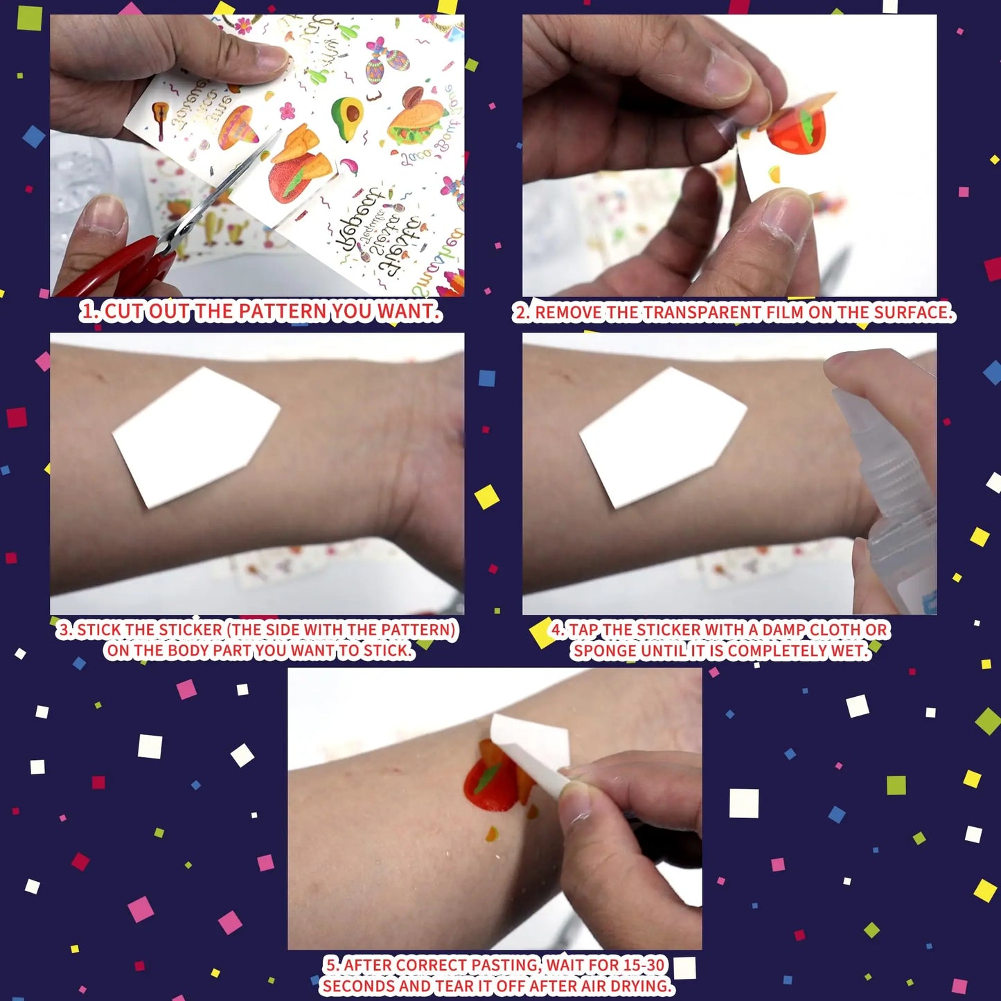 Birthday Party, Final Carnival Single Tattoo - 66 Yellow Bach Party Ornaments Nacho Average Bridal Party Ornaments