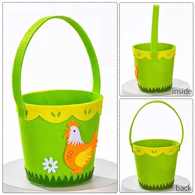 Easter and Thanksgiving 3 Wholesale Custom Felt Easter Party Decor Children's Egg Pack Rabbit Barrel Happy Easter Supplies
