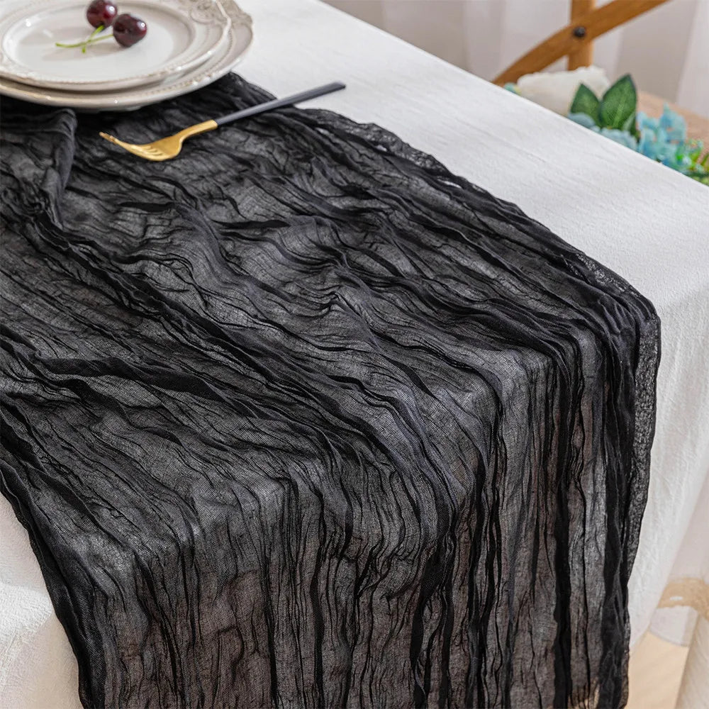 1 Wedding party, farmhouse decoration Washable cotton tablecloth Reusable cheesecloth Slide Christmas Wedding Arch Bohemian party gauze decoration