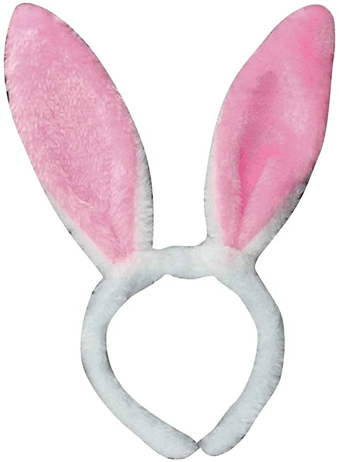 Easter and Thanksgiving 3 Rabbit Clothing Accessories Light Up Rabbit Ears Headband Bendable Easter Plush Soft LED Rabbit Ears
