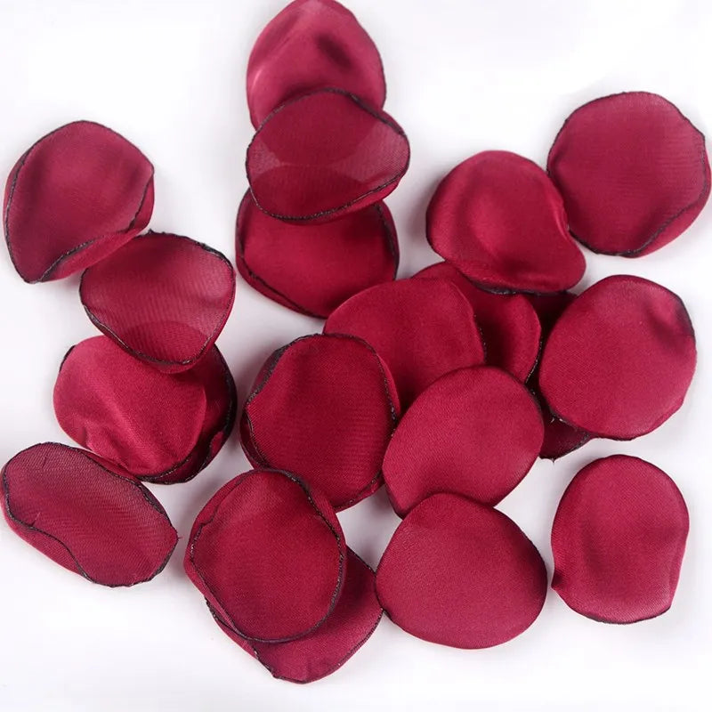 1 wedding party 200 pieces silk rose petals wedding flower girl table center ornament aisle confetti bride is valentine's petal decoration