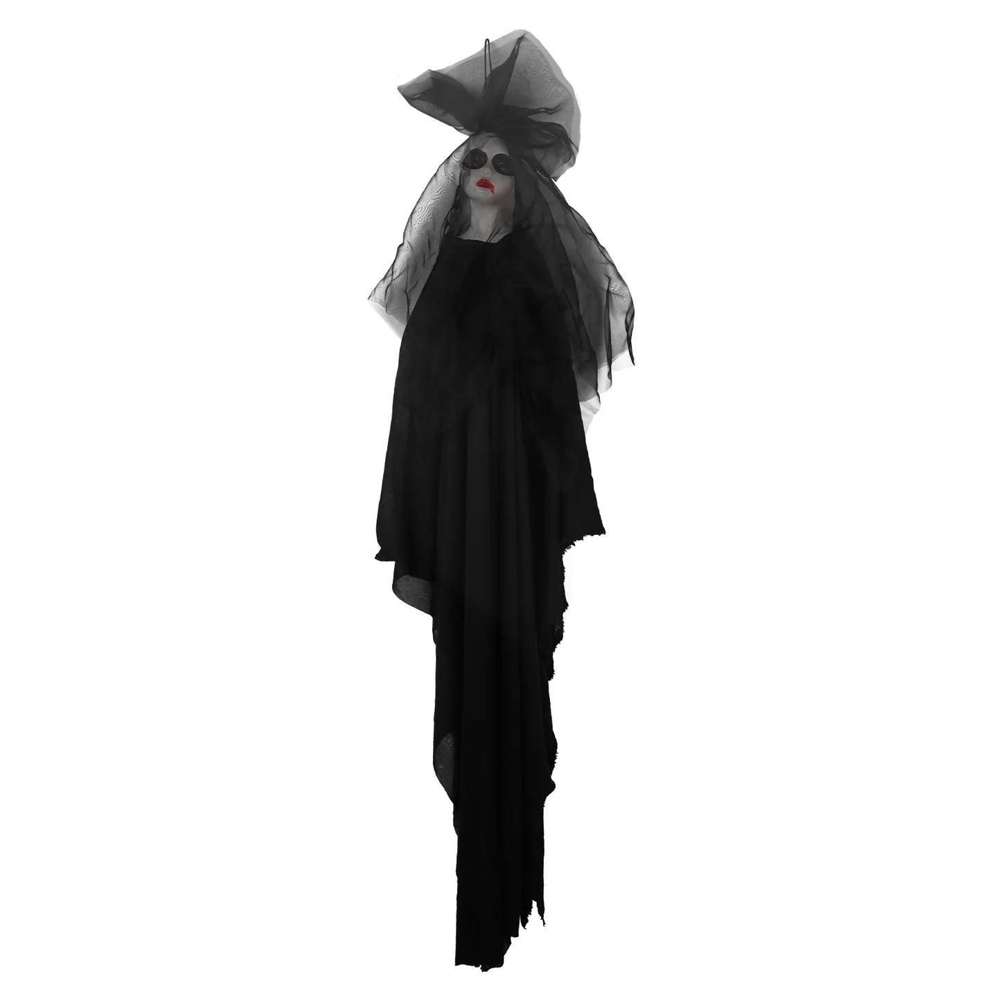 Halloween & Death Day 130cm Halloween Hanging Ghost Bride Decoration and Halloween Skeleton Flying Ghost Decoration for Indoor and Outdoor