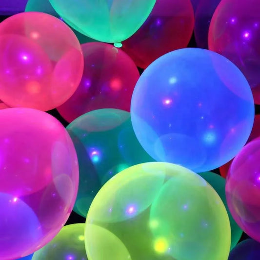 Birthday Party 2-inch UV black light balloon glows in dark neon balloon for wedding birthday bachelorette party decoration