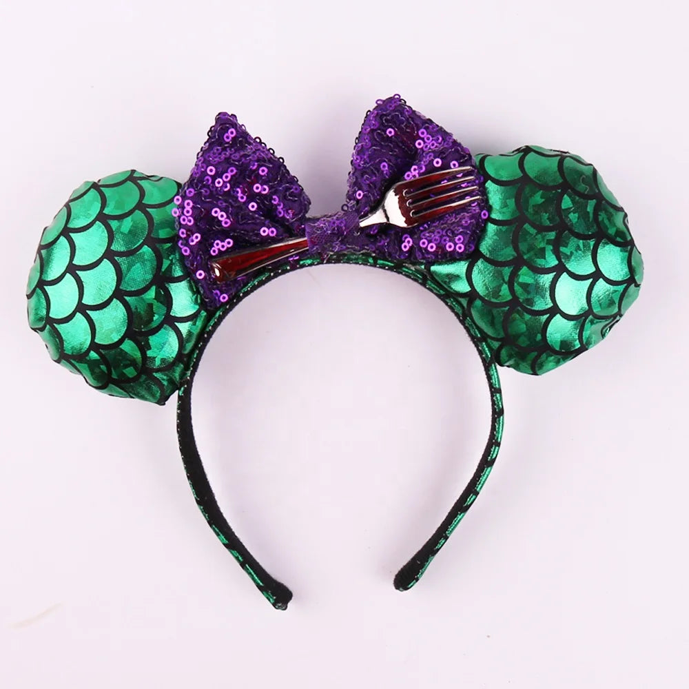 Birthday Party 2Mermaid Party Supplies Mouse Ears Headbands Mouse Ears Headbands Butterfly Glitter Hairbands Mouse Ears Bow Headbands