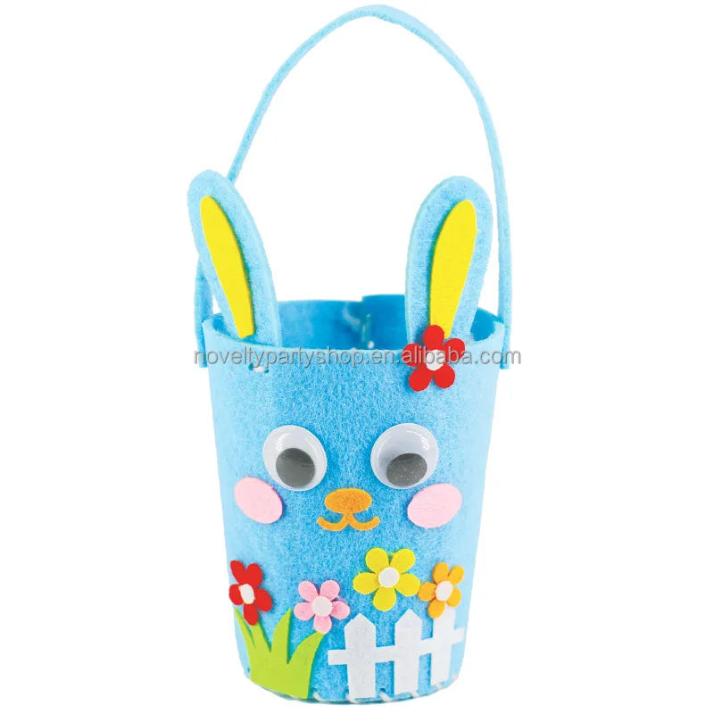 Easter and Thanksgiving 3 Novelty Diy Felt Tote Bag Easter Decoration Party Portable Home Gift Supplies Storage
