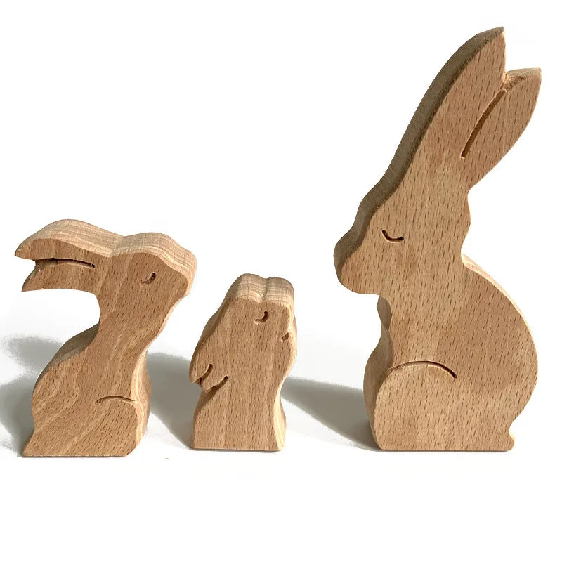 Wooden Crafts, New Arrivals Home Wooden Craft Decorative Gifts Wooden Animal Puzzle Gifts Valentine's Day Mom Day Wooden Gifts