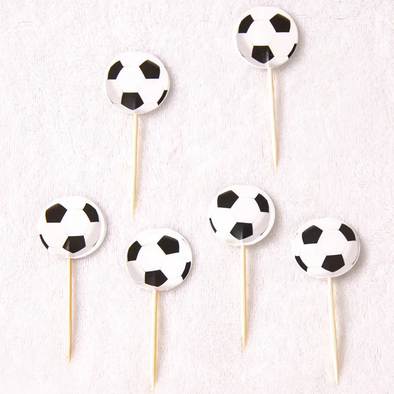 White and black football, football-themed cups, plates, tableware sets, decorations, tableware discounts