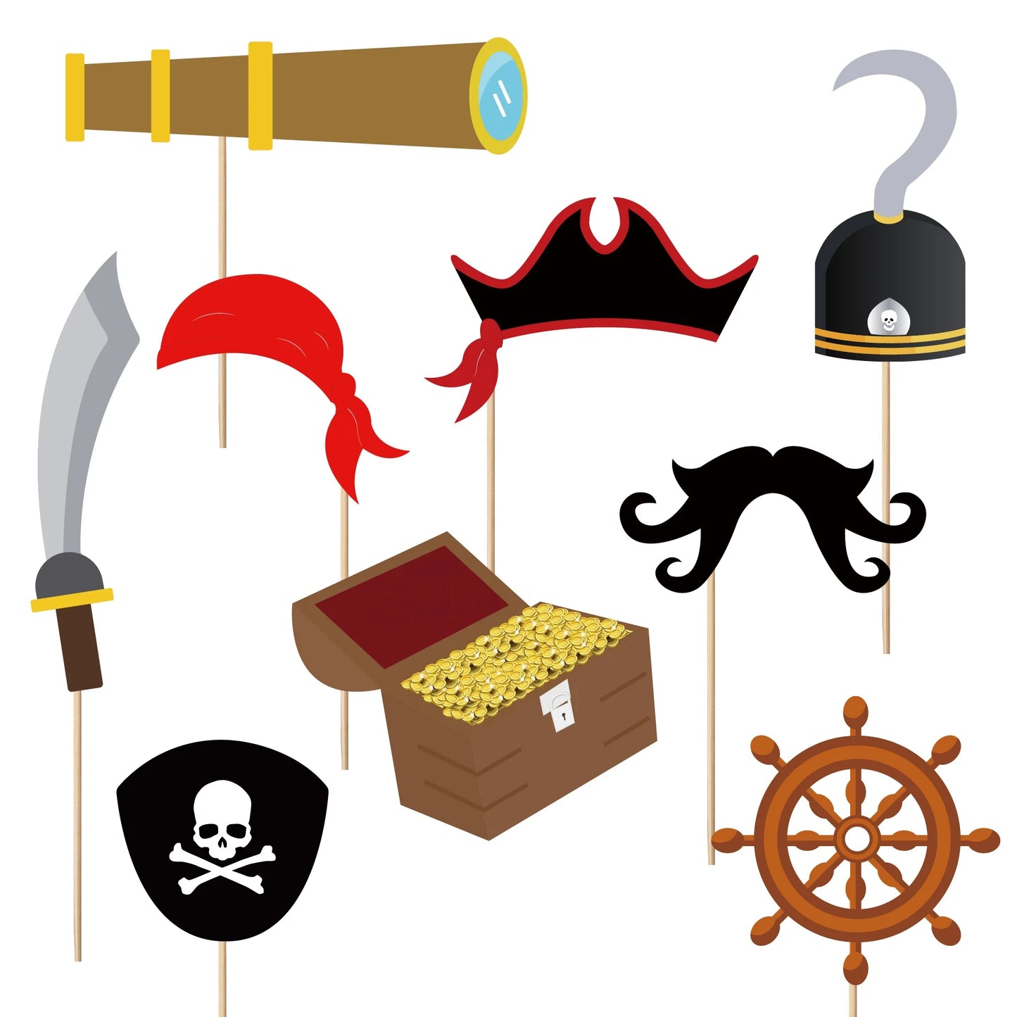 Birthday Party 2 Pirate Birthday Party Ornaments Kids Pirate Themed Party Supplies Pirate Birthday Ornaments