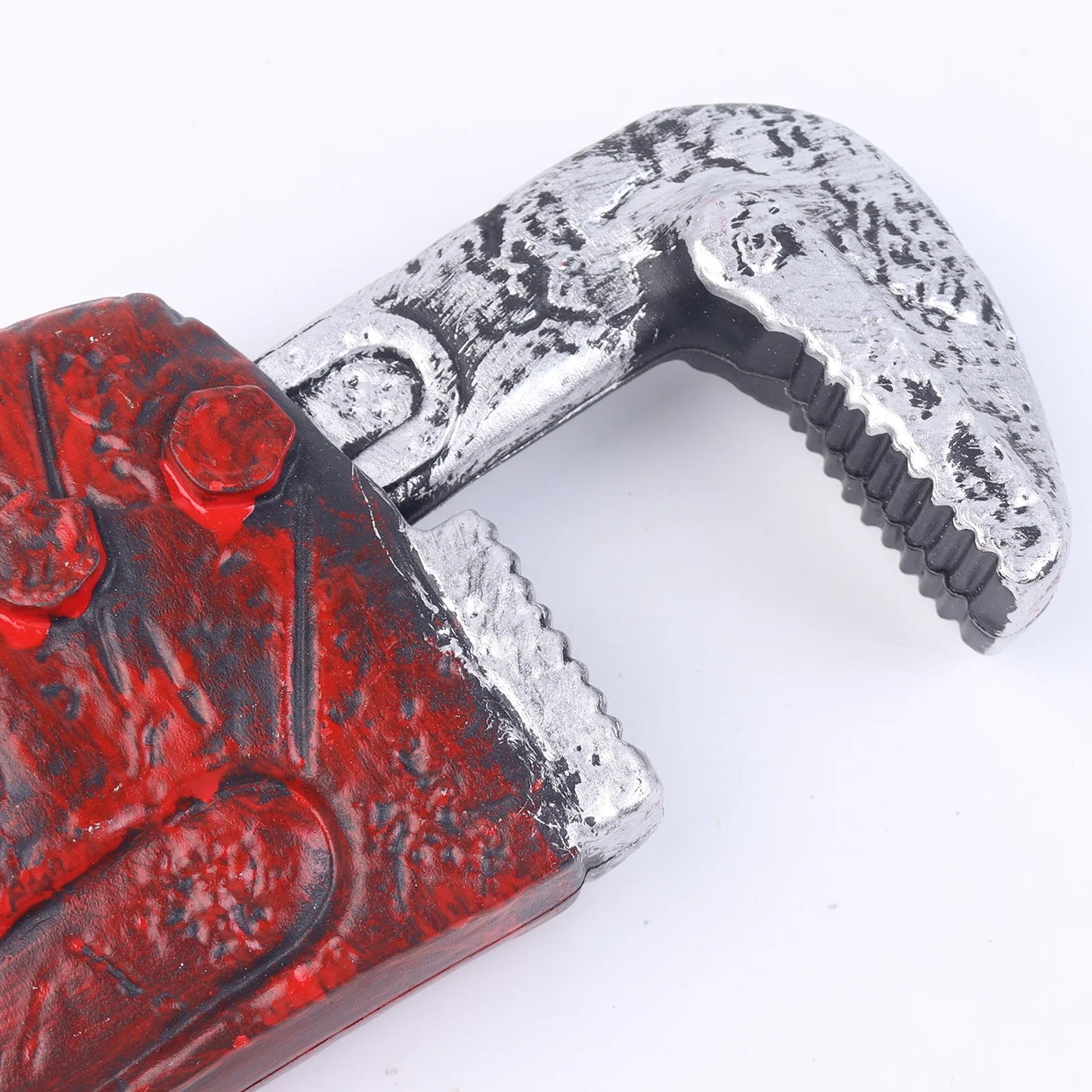 Halloween & Day of the Dead 52.5 * 9cm Bloody Pipe Wrench Theater Cosplay Halloween Costume Simulated Wrench Makeup Costume Artificial Halloween Pipe Wrench