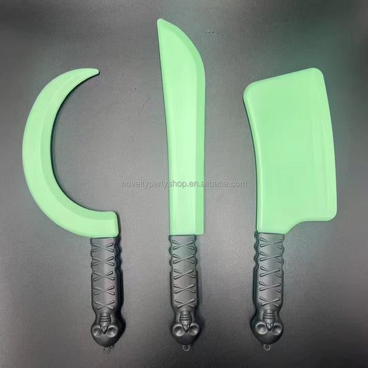 Halloween & Day of the Dead Butcher Knife Glows in the Dark Toy Blade