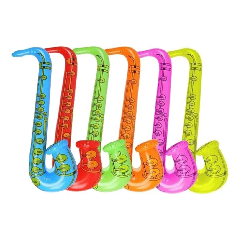 Birthday Party 2 Custom Design Photo Props Reusable Rock Star Toys Inflatable Guitar Microphone Toys Disco Party Inflatable Pool Toys