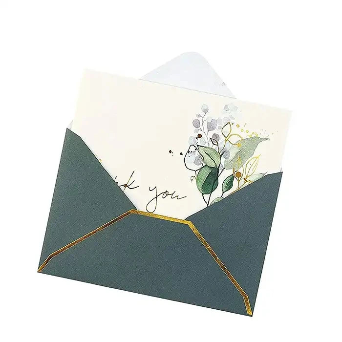 Birthday Party 2pcs 120gsm Thick Kraft Greeting Card Envelope for Christmas Invitations Birthday Greeting Card Envelope with Stickers