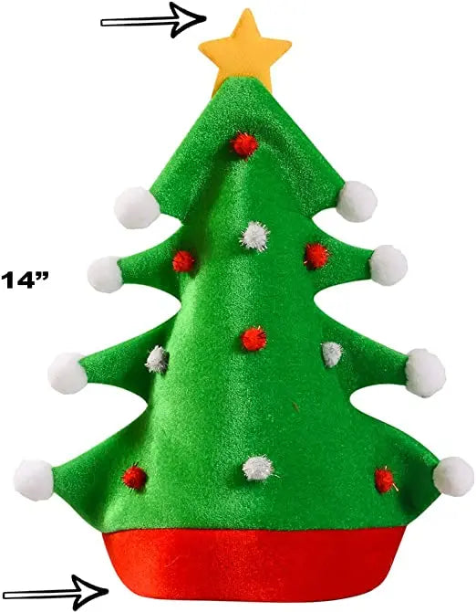 2023 Santa Claus Chimney Hat Fun Novelty Santa Claus Christmas Party Adult Children Christmas Tree Hat Novelty Gifts