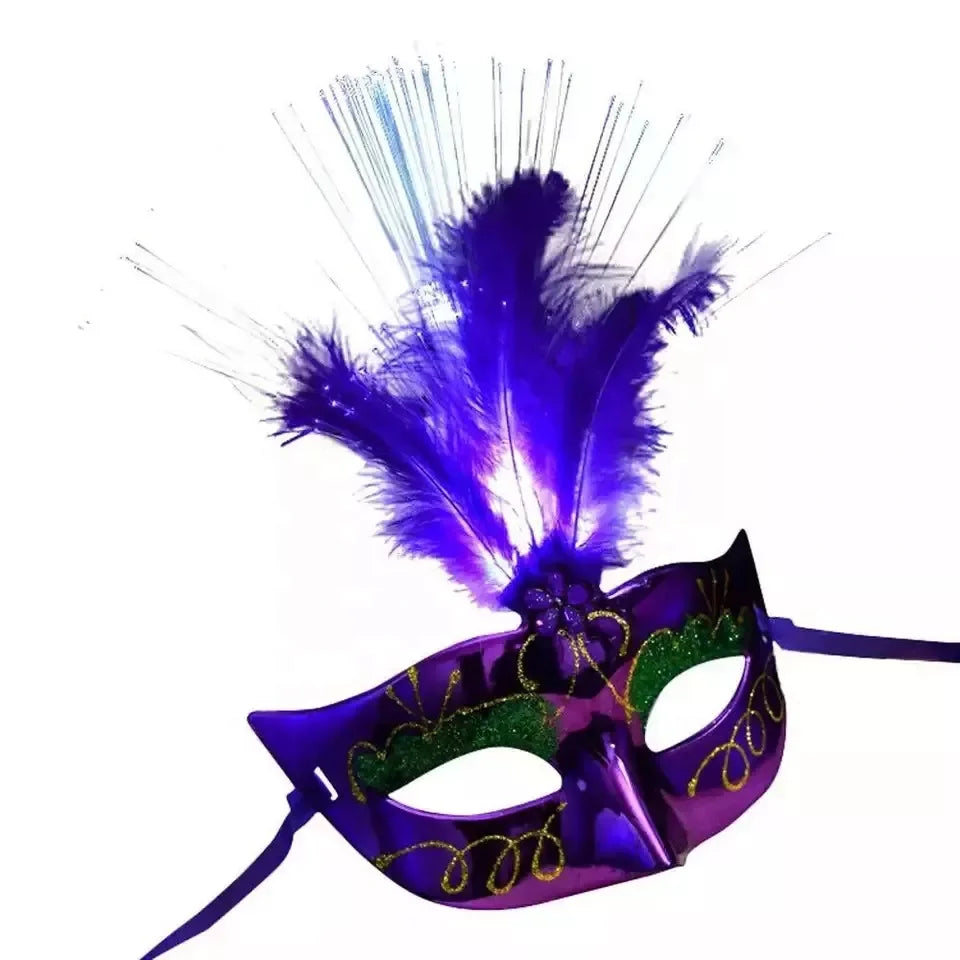 Halloween & Day of the Dead New Product Ideas 2023 Half Masquerade Venice Mask Carnival Flash Venice Masquerade Mask Halloween Costume Party