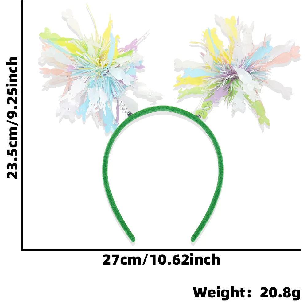 Easter and Thanksgiving 3 Products Eco-Friendly Easter Boppers Chicks Decorative Rabbit Ear Headgear Photography Booth Props Easter Party Headbands