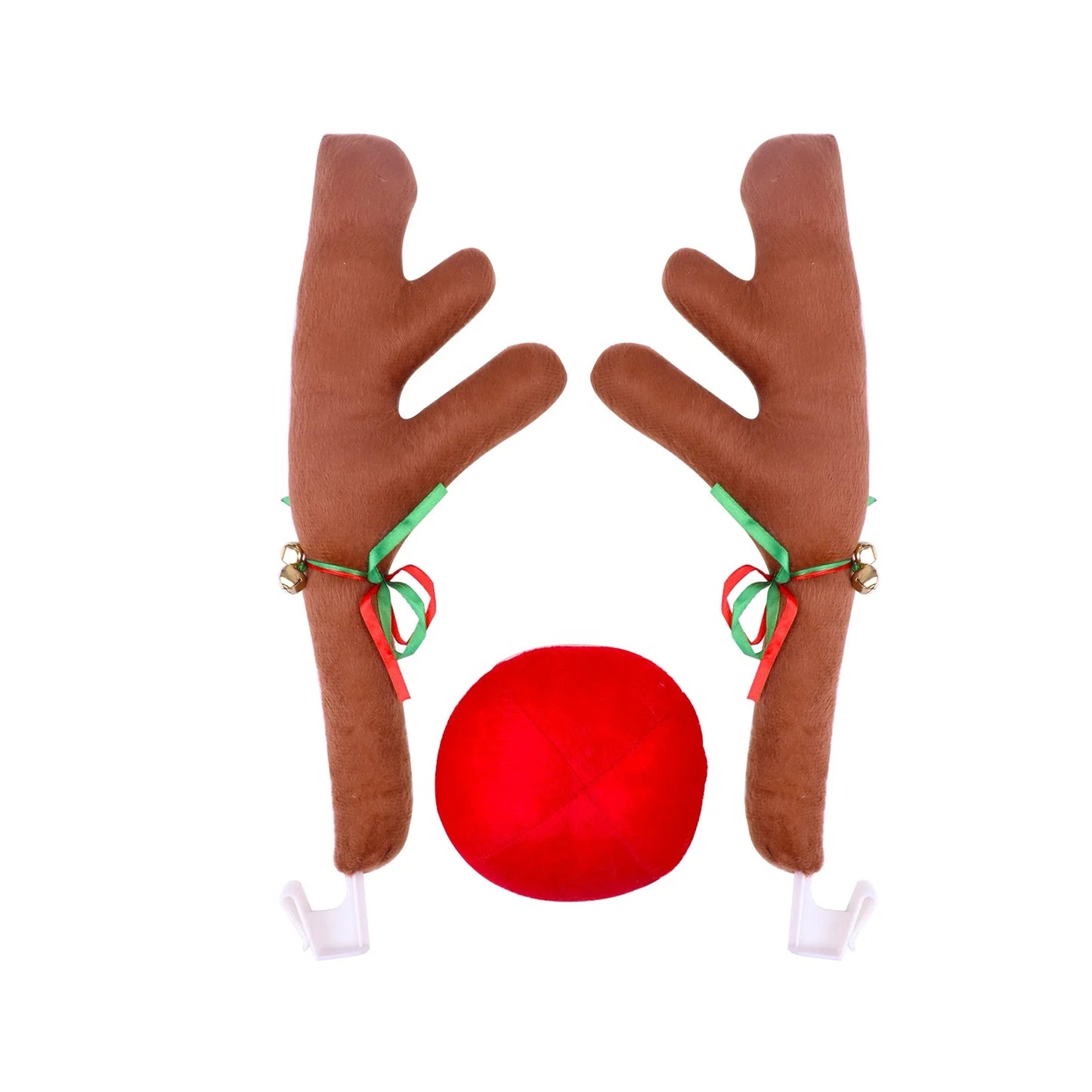 Christmas car decoration Santa nose Christmas reindeer antler decoration