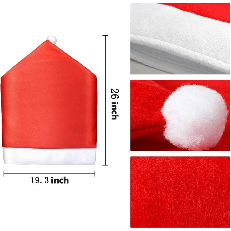 Wholesale Nonwoven Christmas Chair Cover Party Holiday Ceremony Ornaments Christmas Hat