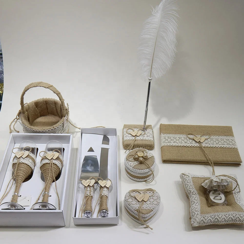 1 Wedding Party, Gift Toast Champagne Glass Bride Bride Groom Gift with Jute Handle Wedding Champagne Glasses Set