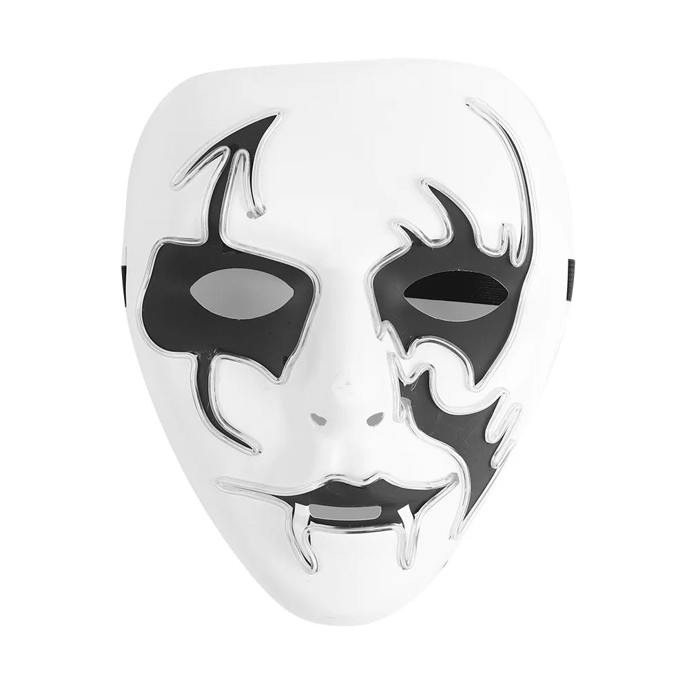 Halloween & Day of the Dead New Halloween Horror Clown Mask Masquerade Prop Mask Horror Cosplay Glow Party Halloween Party Glow Mask