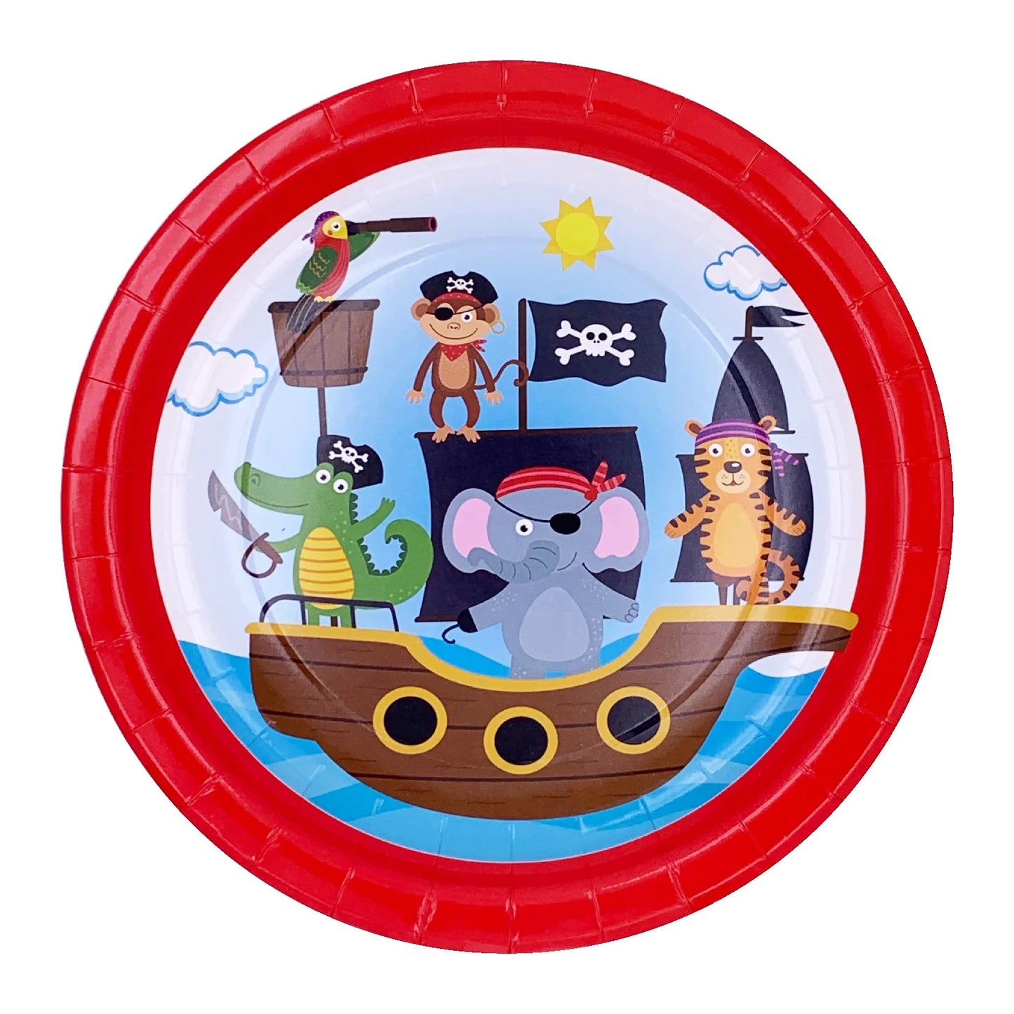 Birthday Party 2 New Arrive Zoo Pirate Themed Birthday Party Supplies Baby's Birthday Decorations Pirate Kids' Birthday Party Tableware