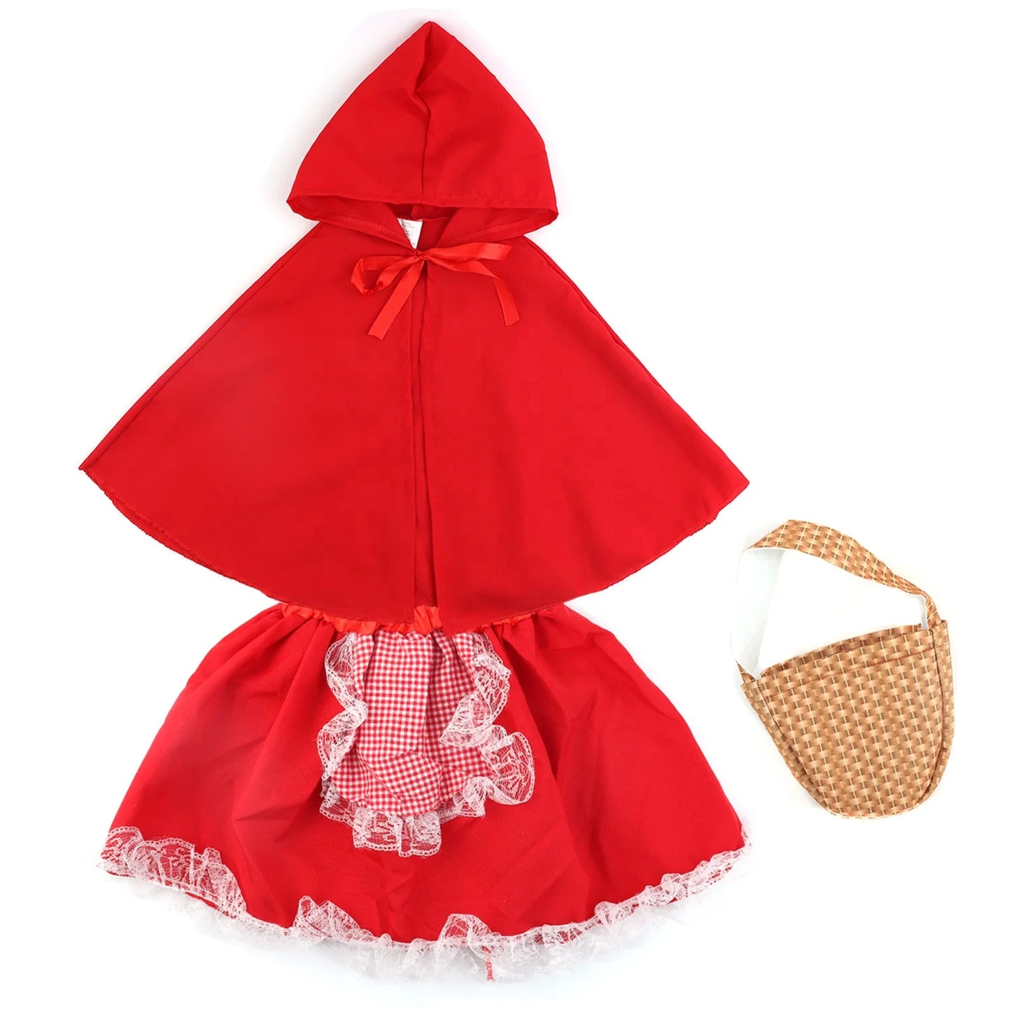Halloween & Day of the Dead Girl Book Character Costume Baby Little Red Girl Costume for Girls Ages 3-8