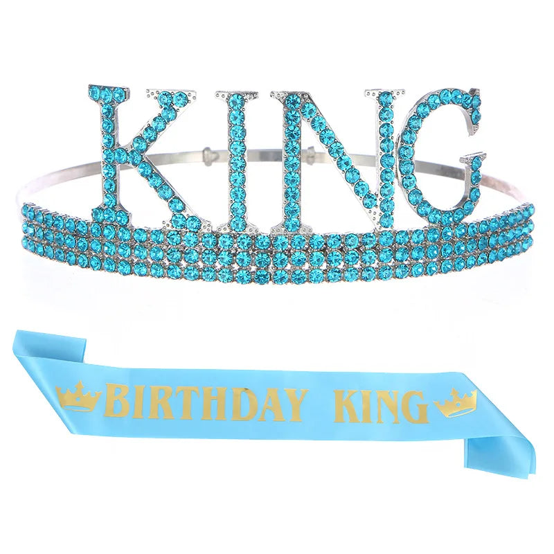 Festa de aniversário 2 meninos com coroa de cristal rei decoração de aniversário com janela dourada do rei aniversariante menino 