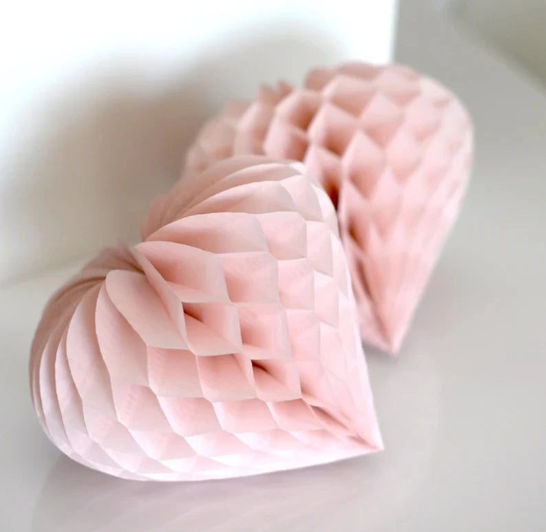 1 Wedding party, custom wedding decorations hanging party tissue heart honeycomb wedding, Valentine's Day