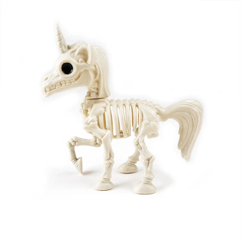 Halloween & Day of the Dead, Party Horror Skull Toys Halloween Tabletop Decoration New Design Unicorn Skull Decoration