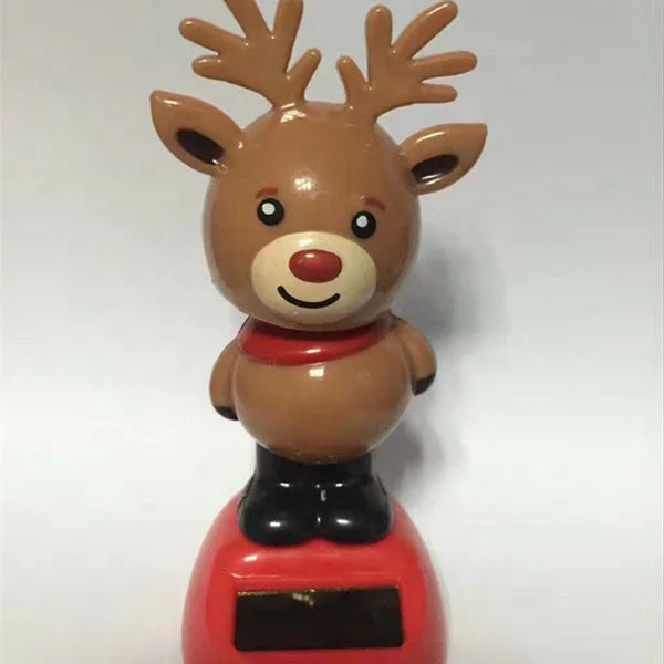 2020 new arrivals creative solar swing doll shaking head Christmas gift car ornament Christmas gift