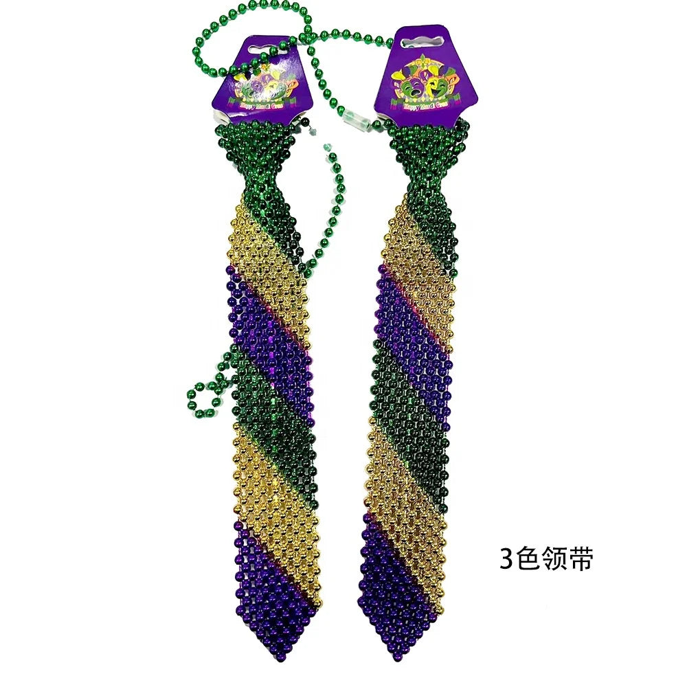 Carnaval Carnival Celebration Bead Necklace Various Metallic Bead Necklace 46 Inch Giant Ball Bead Necklace