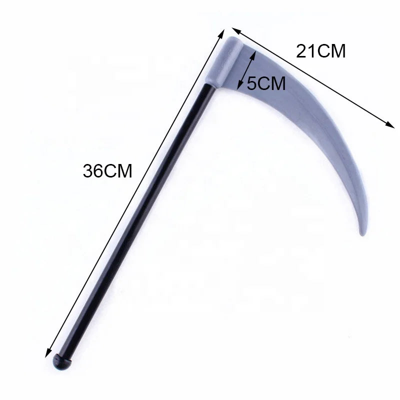Halloween &amp; Day of the Dead Funny Halloween Props Plastic Sickles and Forks and Plastic Axes Plastic Devil Weapons 