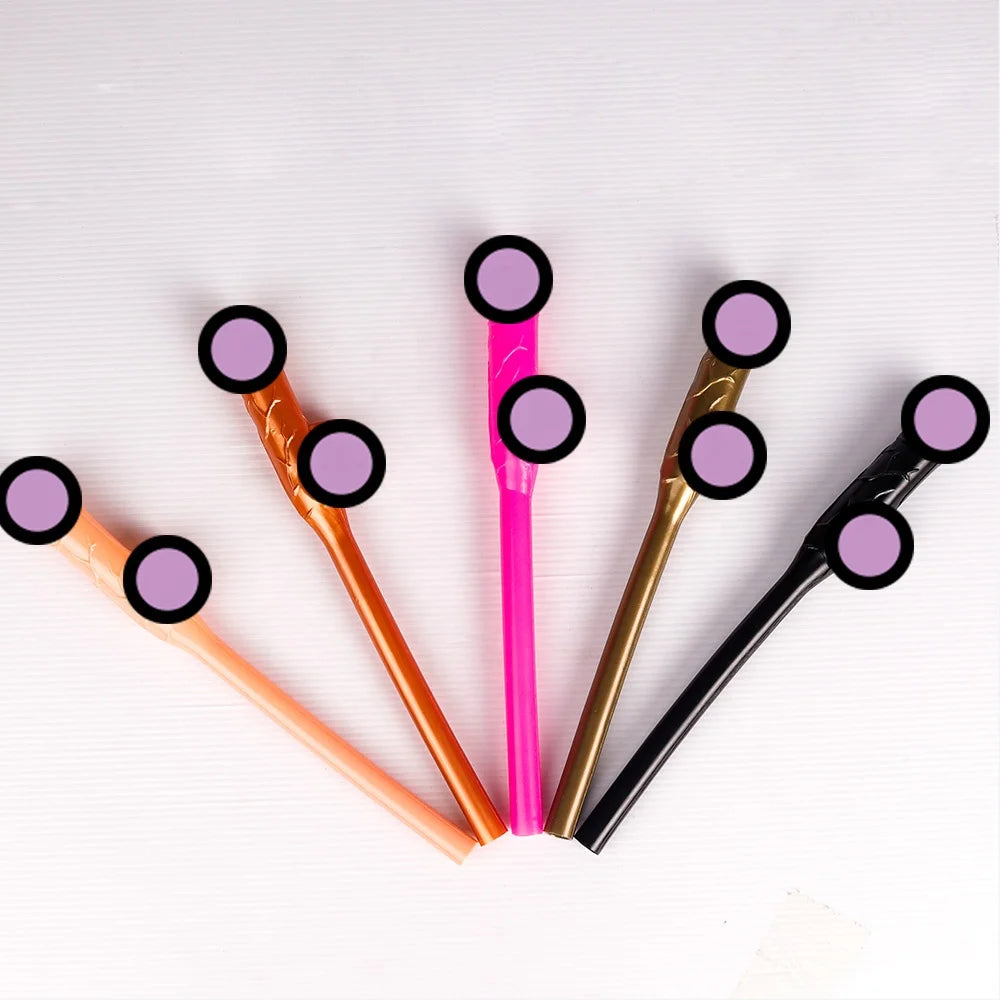 Bachelor Party 1 Wholesale Colorful Bachelor Party Rose Gold Drinking Penis Straw Various Colors 30cm Penis Shaped Girls Night Drinking Straw