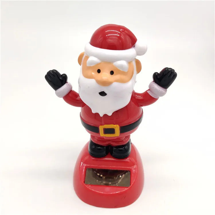 2020 new arrivals creative solar swing doll shaking head Christmas gift car ornament Christmas gift