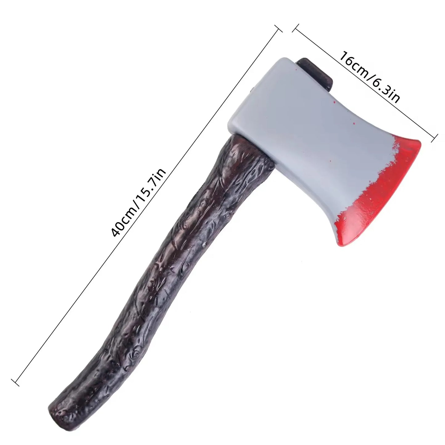 Halloween & Day of the Dead 40 * 16cm Halloween Character r Johnny Props Scary Halloween Party Supplies Plastic Axe Props Halloween Fake Bloody Axe
