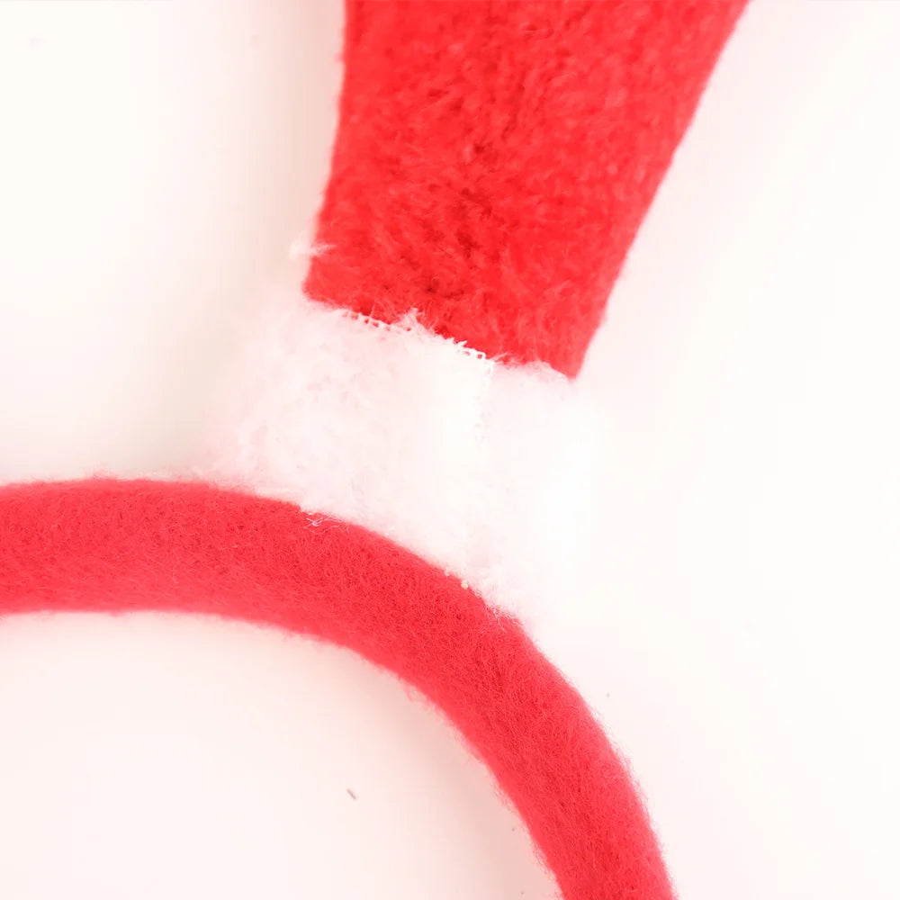 BSCI Custom Packaging Christmas Party Decorations Cartoon Colored Reindeer Antlers Christmas Headband Party Photo Booth